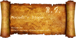 Mocsár Ilona névjegykártya